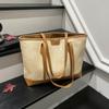 Large Capacity Bag Women's 2025 New Casual Retro Shoulder Bag Fashionable Foreign Style Class Commuter Bag Tote Bag