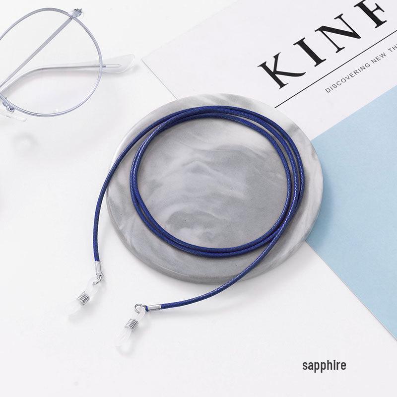 אופנה קוריאנית רצועת צוואר צבעונית מחוט שעווה למשקפי ראייה ומשקפי שמש, נגד החלקה