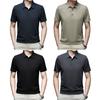 Ανδρικό T-Shirt με πέτο, κοντομάνικο, μονόχρωμο, καλοκαιρινό, μπλουζάκι που στεγνώνει γρήγορα, casual τοπ για εργασία, διακοπές, δρόμο, γκολφ