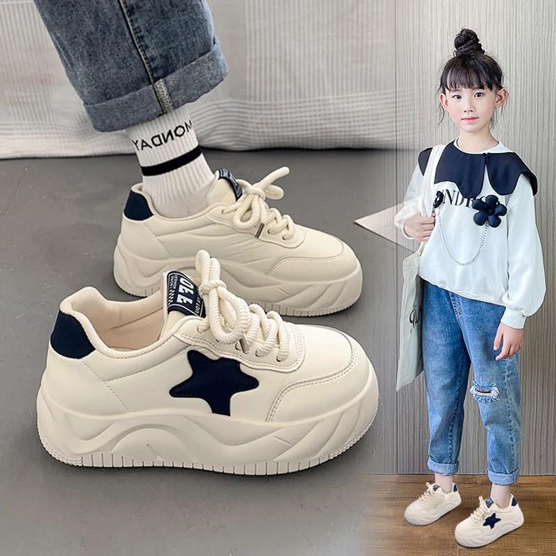 Kids Casual Sneakers Girls Boys Lightweight Flat Shoes With Rubber Sole
