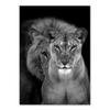 Animal Family Poster Lion Family Print Black and White Canvas Wall Art Modern Painting Picture Decor for Bedroom Wall Art Gift