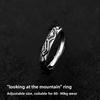 Ring Men's Tide Advanced Sense Index Finger Female Couple Ring Niche Design Titanium Steel Does Not Fade