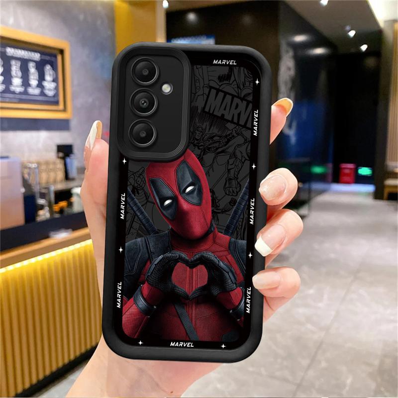 Marvel Deadpool Phone Case for Samsung Galaxy A15 A25 A35 A55 A51 A71 A72 A73 A52 A52s A53 A54 Soft 4G 5G Soft Cover