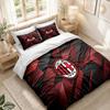 Set Biancheria da Letto 1 Copripiumino 2 Federe Stampa AC Milan Decorazione Camera da Letto Casa