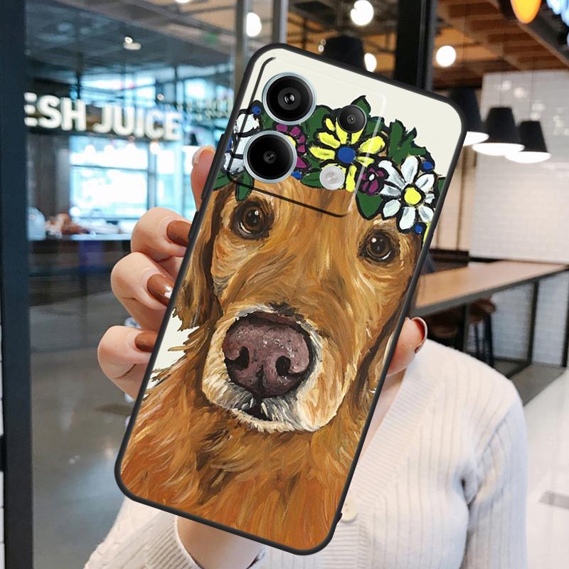Golden Retriever Dog Case For Xiaomi Redmi Note 11 9 10 12 13 14 15 Pro Plus Redmi 15 15C 10C 12C 13C 14C Cover