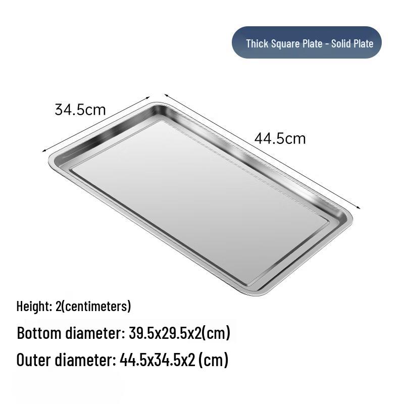 Stainless Steel Rectangular Multi-purpose Tray