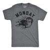Mens Funny T Shirts Monday Face Punch Sarcastic Boxing Graphic Novelty Tee for