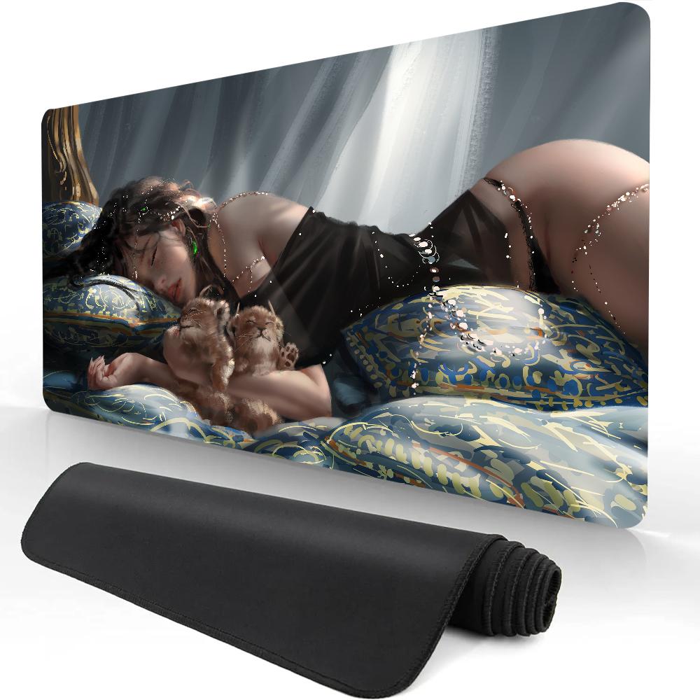Mousepad Anime Ghost Blade Princess Mouse Pad Gamer XL Computer HD Home Mousepad xmm Esports Mouse Mat NonSlip Durable