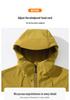 Unisex Waterproof Soft Shell Trekking Jacket with Fleece Lining and Hood for Outdoor Sports