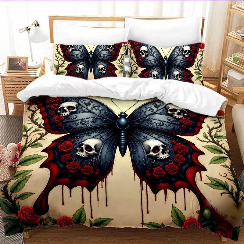 

Quilt Cover Three-Piece Halloween Series 3D Digital Printing Bedding Japan 135 * 200cm 50 * 80cm * 1 two-piece set