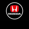 2Pcs LED Car Welcome Door Lights Emblem Accessory For Honda Civic FIT Accord Prelude CRV 5th Mugen CRZ CRX Jazz HRV Pilot Odysse RA4