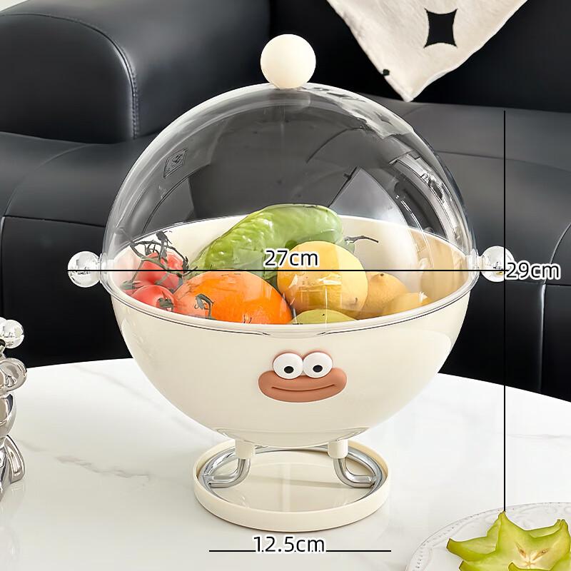 Modern Draining Fruit Plate with Flip-Top Lid Standard