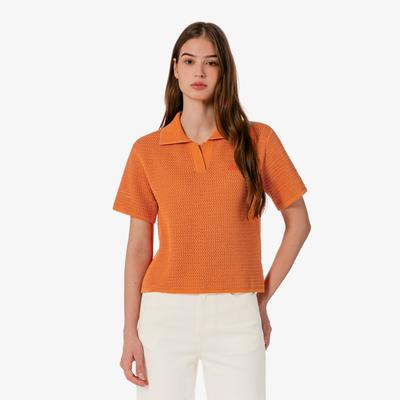 Dame Hæklet Sweater Polo Shirt PF615E-56GIY0
