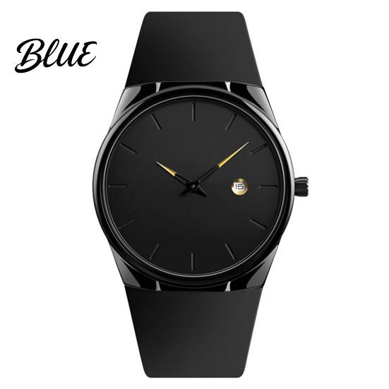 Quartz Wristwatch Watch Women Elegant Ultra Thin High Clarity Life Waterproof Business Men for Gift