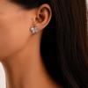 Fashion Earrings, Personalized Light Luxury Butterfly Full Diamond Ear Clip Jewelry