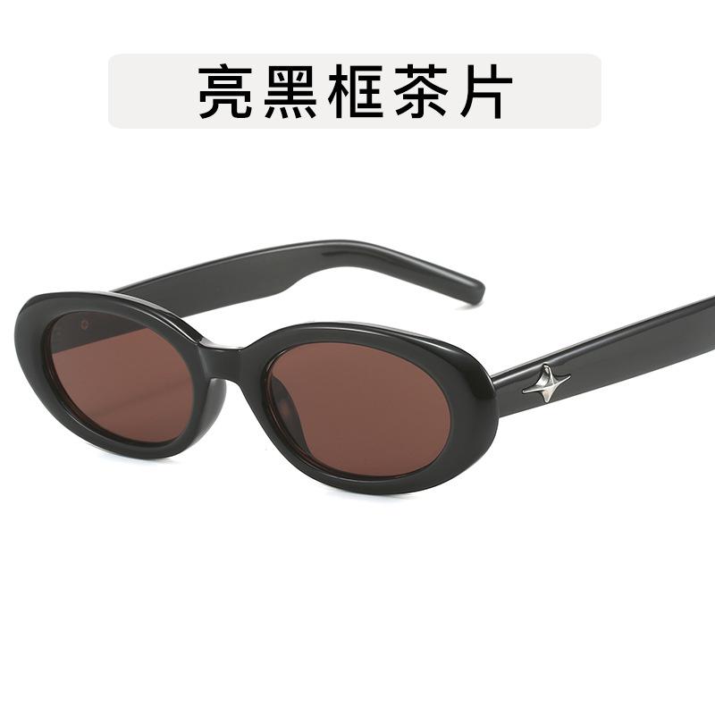 Korean Style Fashion Glasses for Women Oval Shape Stylish Anti-reflective Women's Sun glasses High Quality Female Eyewear