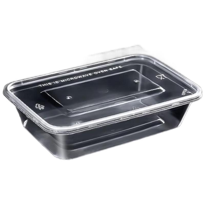 SEE KEAN 650ml Rectangular Microwavable Disposable Food Containers