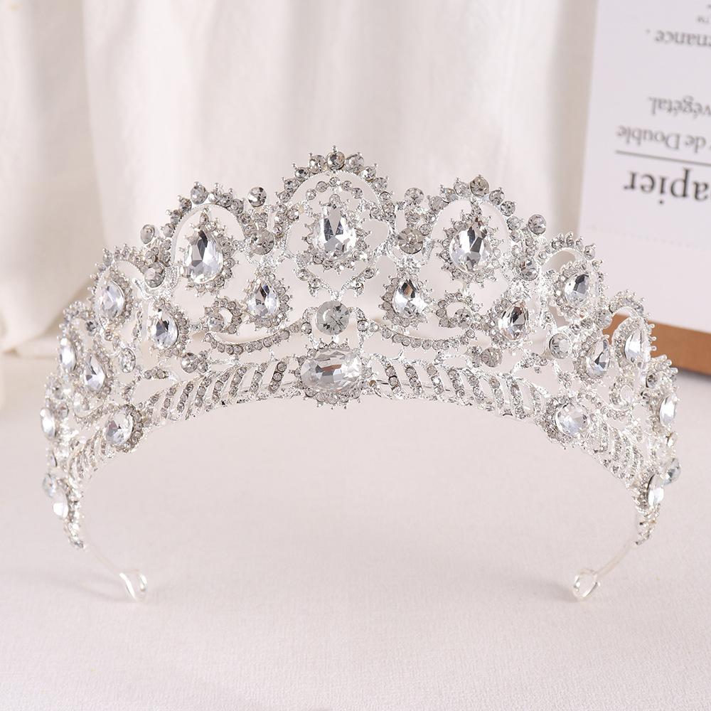 Свадебная Корона Барокко Горный Хрусталь Корона Свадебное Платье Аксессуары Свадебный — фото 4