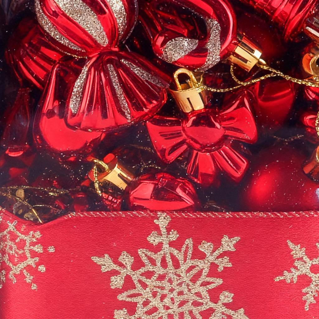 Weihnachtskugel-Ornamente 30 Stück Festliche Feiertagsdekoration Bruchsichere Anhänger Für Weihnachtsbaumschmuck Für