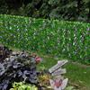 Leaf Wood Fence Retractable Garden Fence Artificial Wall Decoration For Garden And Courtyard 1pc Geraniums Artificial Flowers