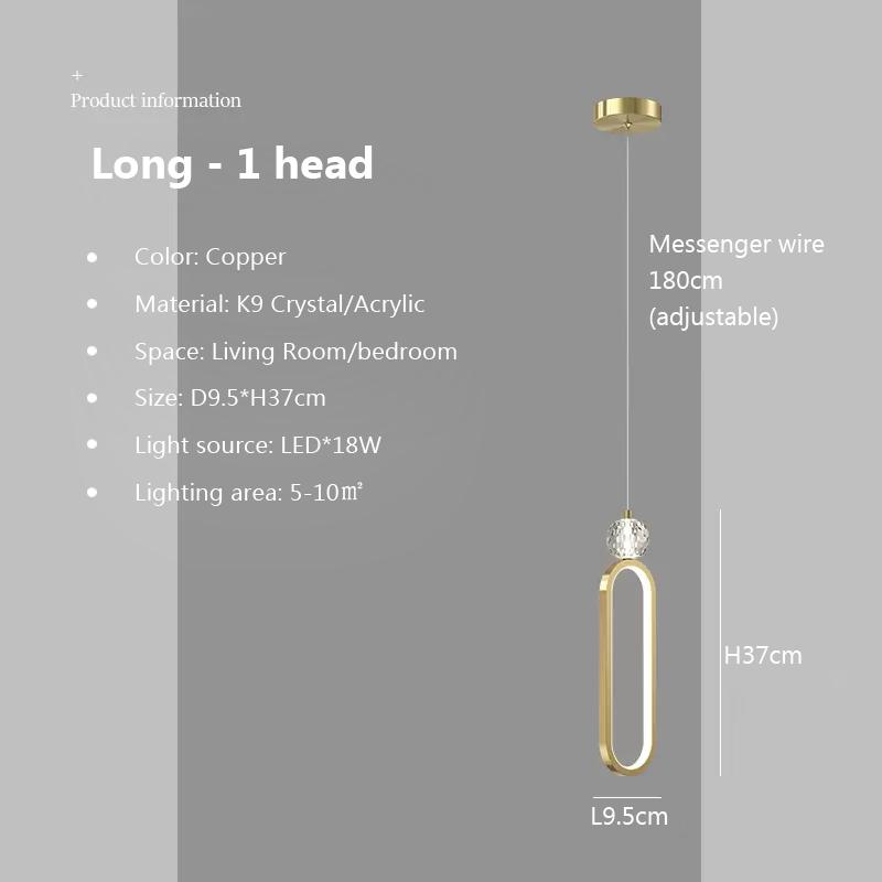 Modern LED Minimalist Pendant Light Chandelier For Bedroom Restaurant Living Room Gold Black Hanging Lamp Decoration Fixtures