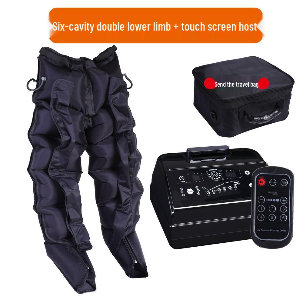 Pneumatic Six-Chamber Leg Massager with Air Wave Therapy