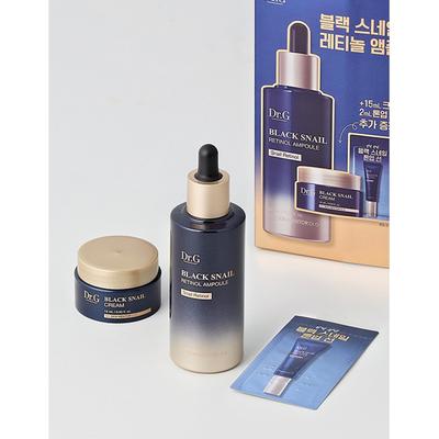 Dr.g Černý hlemýžď Retinol Ampule 50ml + 15ml Krém 2ml Tónovací sluneční ochrana zdarma