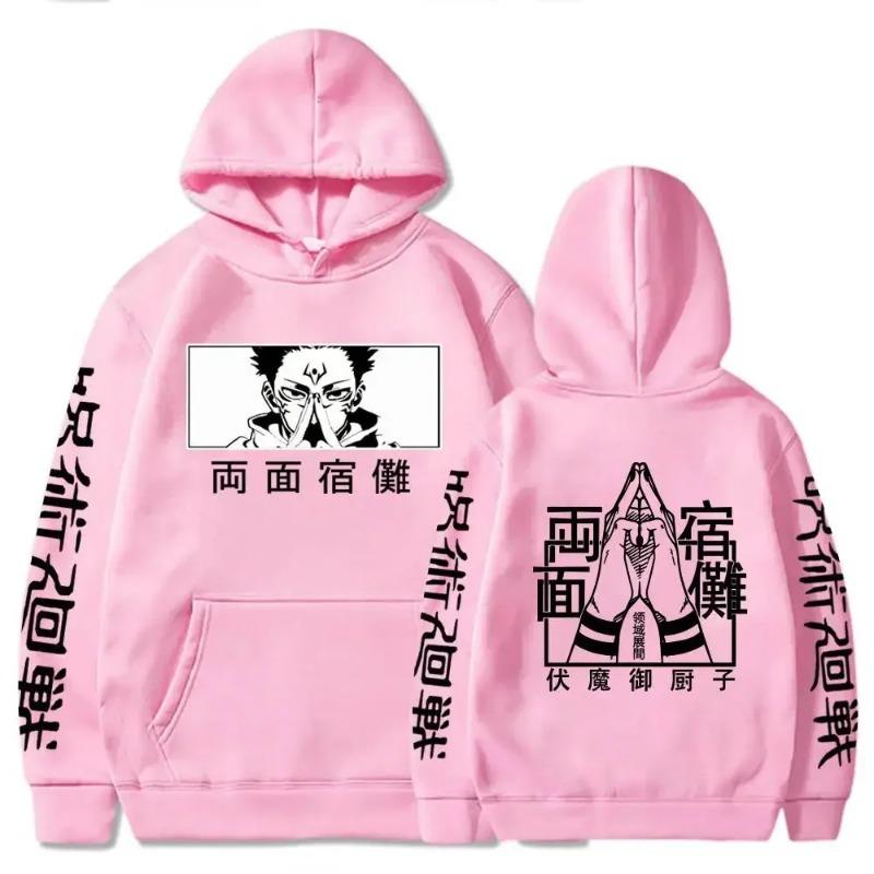 Anime Jujutsu Kaisen Hoodie Ryomen Sukuna Printed Hooded Men Women Sweatshirts Warm Streetwear Pullover