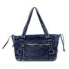 Large Capacity Commuter Tote Bag Women's Denim Shoulder Crossbody Bag