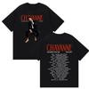 Rapper Chayanne Bailemos Otra Vez Tour 2026 Album T Shirt Men Hip Hop Gothic Punk Tshirts 90s Vintage Oversized Cotton Tshirts
