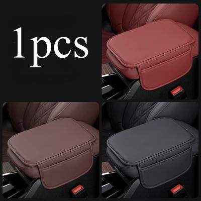 Universal 1pcs Car Center Console Protector Cover Upgraded Armrest Box Cushion Arm Rest Mat with Side Storage Pocket
