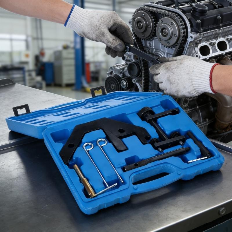 Convenient Camshaft Locking Tool Auto Repair Tools for Remove and Install Engine Timing Device Mechanism Blue
