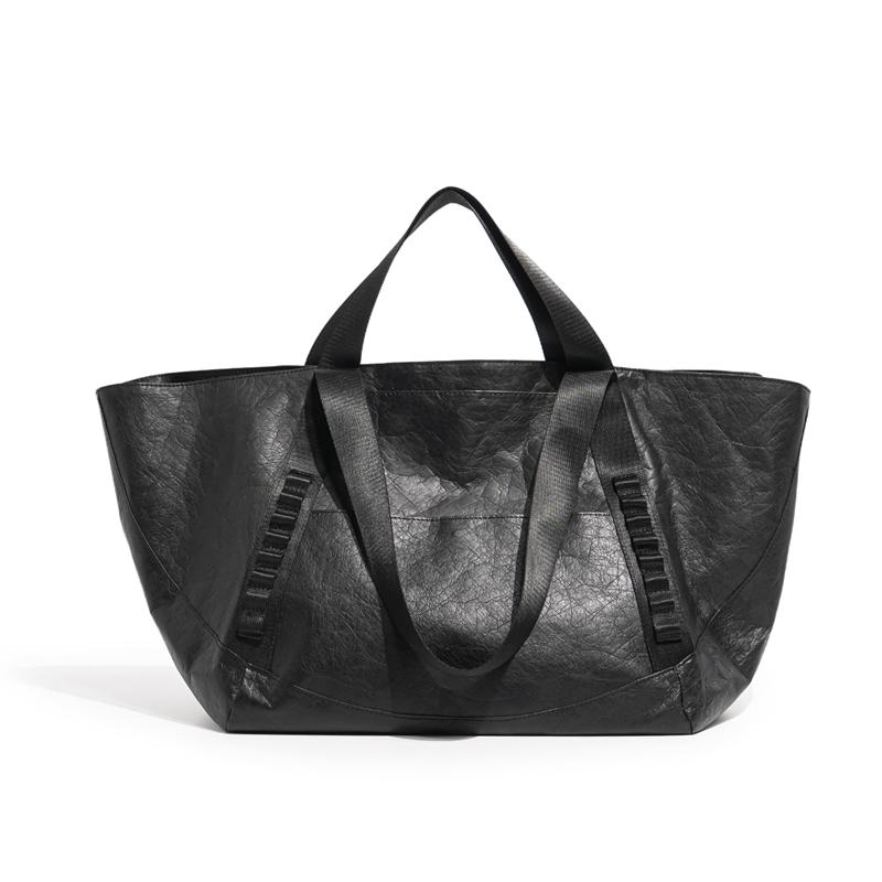 

Large Capacity Travel Bag Retro Fitness Bag Shoulder Tote Bag чорний