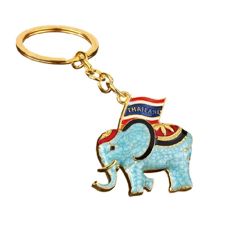 

Exquisite Elephant Shaped Keychain Symbolizing Joys And Good Luck Keyring Bag Accessories Handmade Travel Souvenir