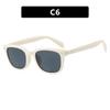 JYL Square Rivet Sunglasses Unisex Retro Jelly Color UV400 / 6215