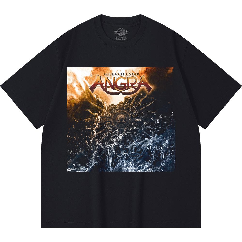 230 Gsm 100% Cotton Heavy Metal T-Shirt Rock Band Popular Music Print Unisex Heavy Cotton T Shirt