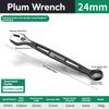 Durable Ratchet Wrench 8-32mm Plum Blossoms Open Combination Wrench Two-Way Double Fast Ratchet Wrench Auto Repair Tools