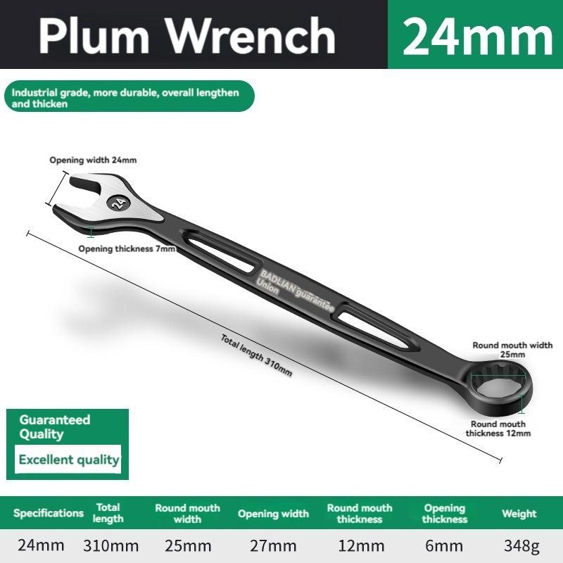 Durable Ratchet Wrench 8-32mm Plum Blossoms Open Combination Wrench Two-Way Double Fast Ratchet Wrench Auto Repair Tools