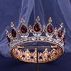 DIEZI Baroque Vintage Crystal rhinestone Full Tiara Crown For Women Girls Wedding Princess Bridal Hair Dress Party Accessories