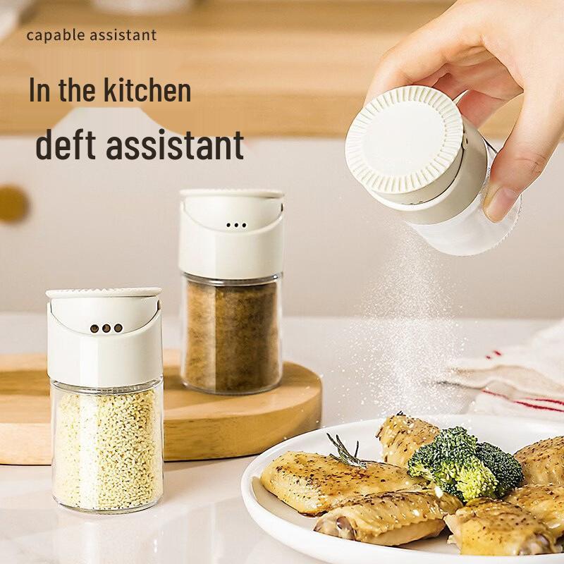 Dual Opening Glass Spice Shaker