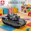 Military Leopard 1 Main Battle Tank Model Building Blocks Bricks Set Assembly MOC Leopard I Tank Toys For Adult Gifts