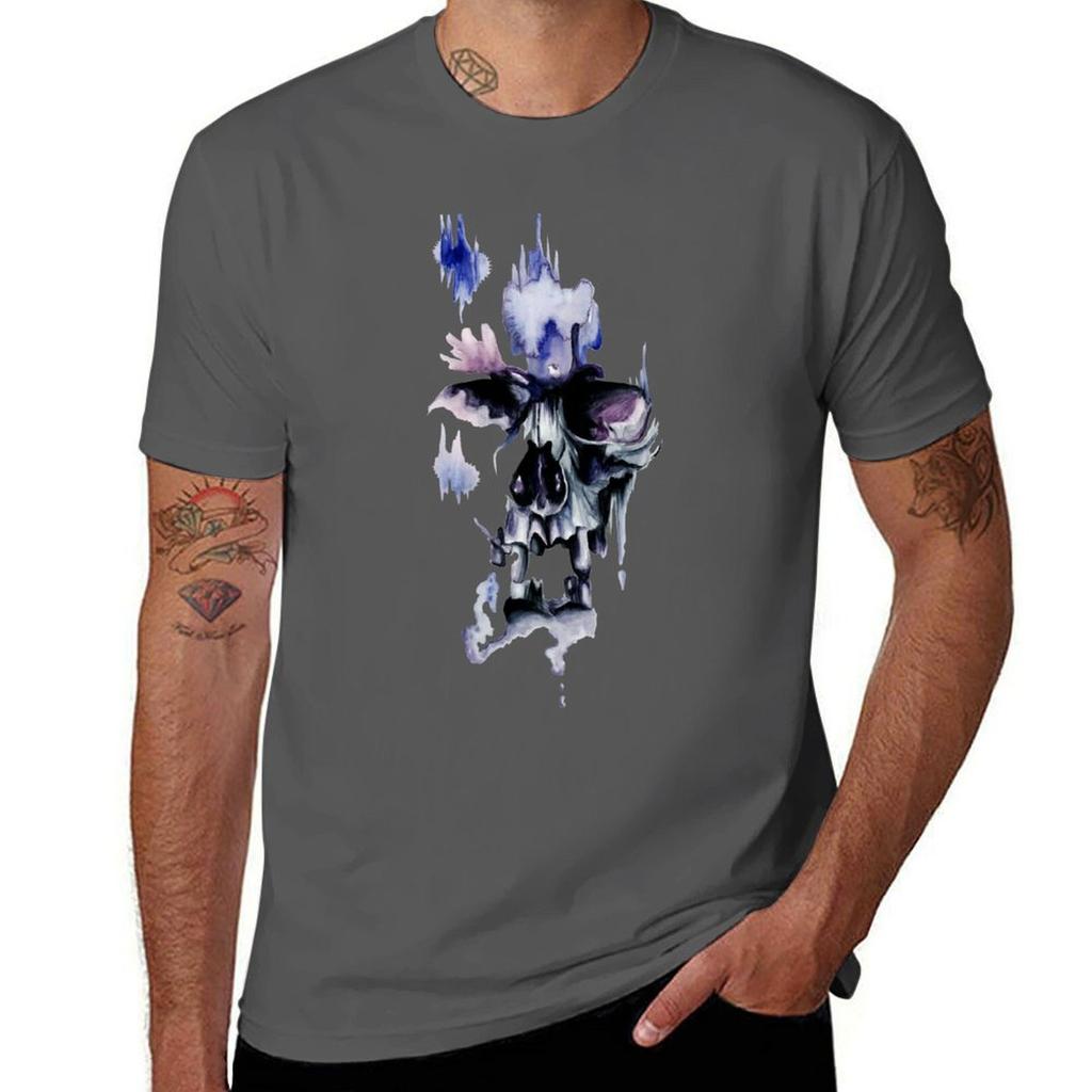 Skull Tshirt Holiday All Match Tshirt