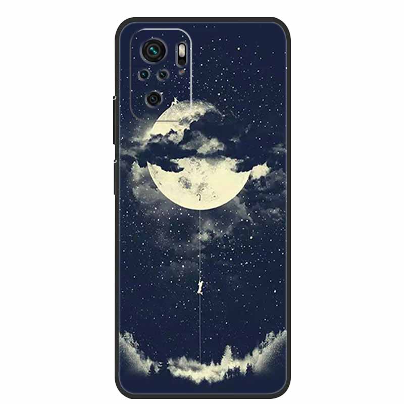 Für Xiaomi Poco M5s Hülle Luxus TPU Weiches Silikon Handy Rückseite für PocoM5s Stoßfest Blumen Niedliche Cartoon Blumen Neue Hülle