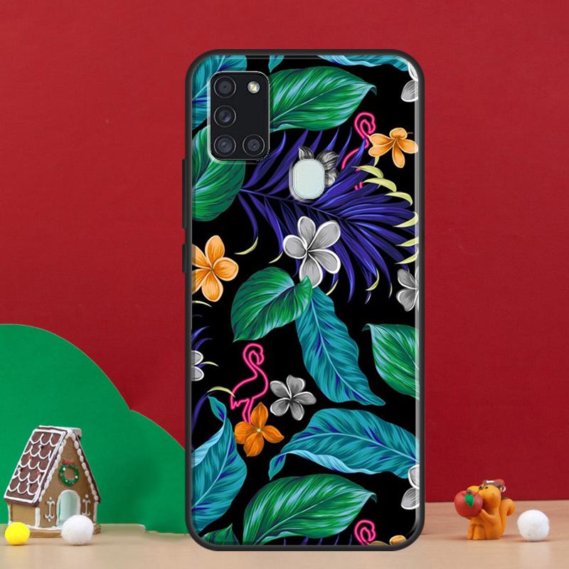 Tropical Aloha Hibiscus  Pattern Cover For Samsung Galaxy A54 A34 A14 A32 A12 A22 A52 A72 A13 A33 A53 A50 A52S A51 A71 Back Case