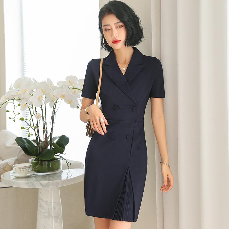 Women's Professional Double-breasted Suit Dress