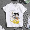 2026 Latest Dragon Ball Cartoon Printed Thin Tshirt Shortsleeved Boys Allmatch Halfsleeved Parinchild Top