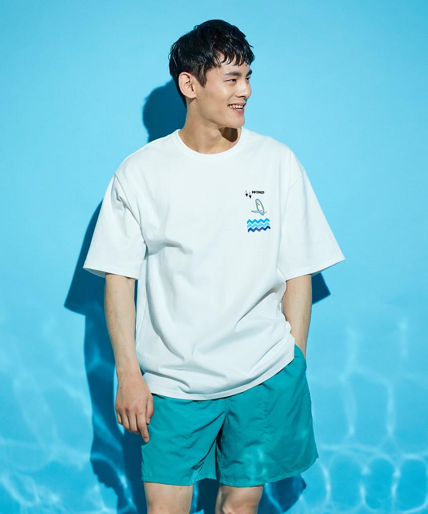 PIGLES Pgs Sailing Point Print T-Shirt (White)