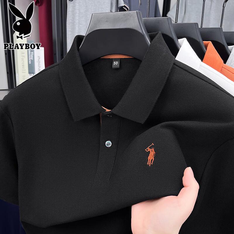 PLAYBOY Men s 100% Cotton Short Sleeve Polo Shirt 3XL