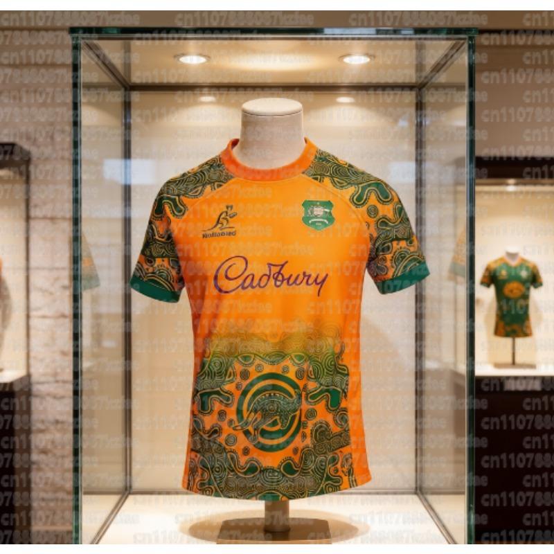 T-shirt da Rugby Estiva 2026 per Genitori e Figli Australiani, Top Casual Traspirante, Maglietta Neutra Sportiva ad Asciugatura Rapida