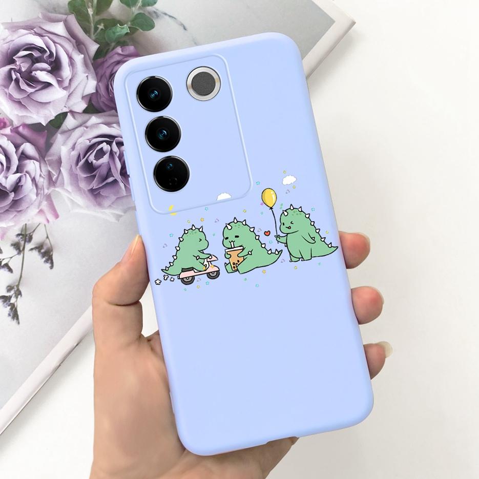 For Vivo V27 Case Vivo V27e V2237 Cute Fashion Painted Cover Soft Silicone Phone Case For Vivo V27 Pro V 27 V27e Back Cover Bags